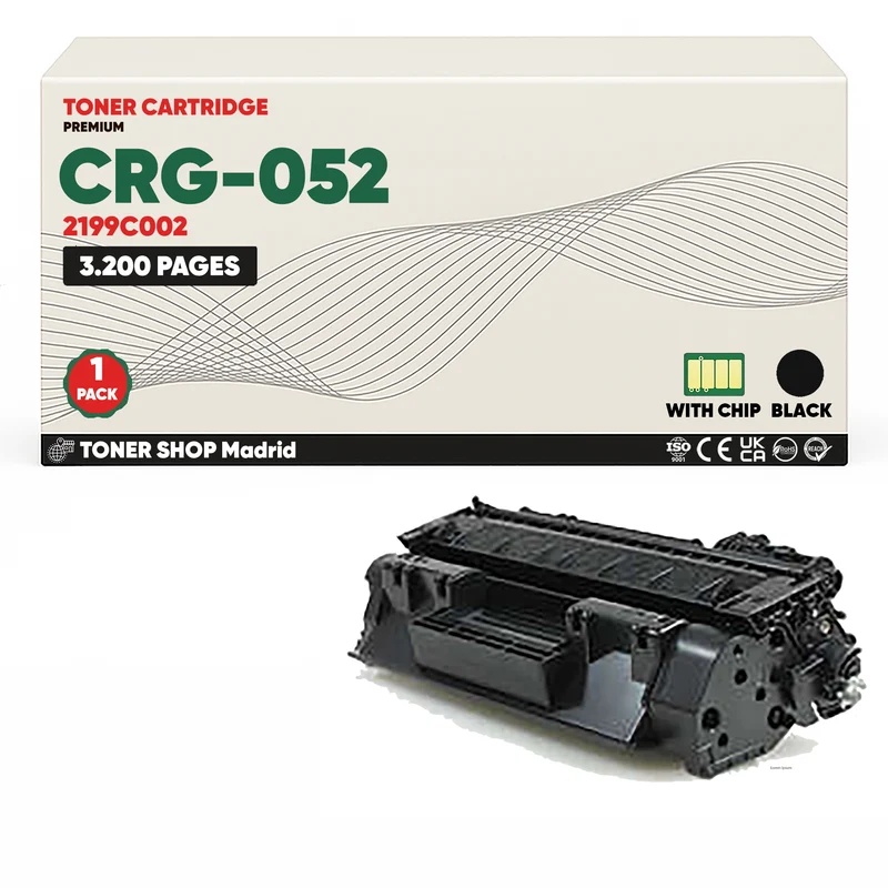 BDink Cartucho Tóner Compatible Canon 052 Negro