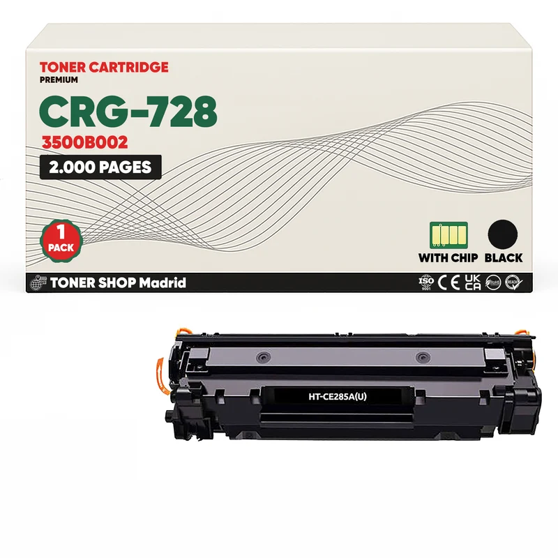 BDink Cartucho Tóner Compatible Canon 728 Negro