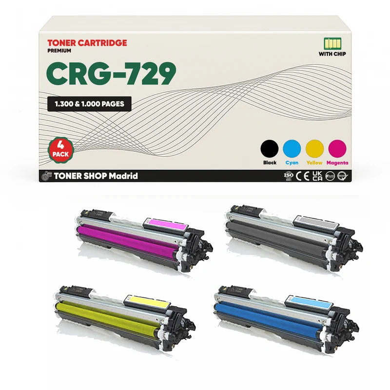 BDink Tóner Compatible Canon 729 (CMYK 4 Pack)
