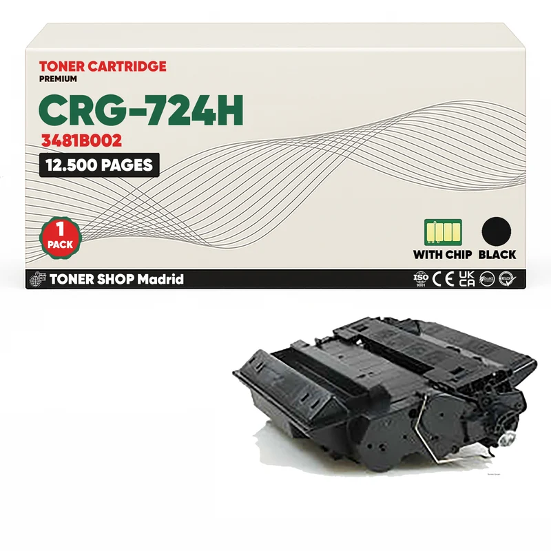 BDink Cartucho Tóner Compatible Canon 724H Negro