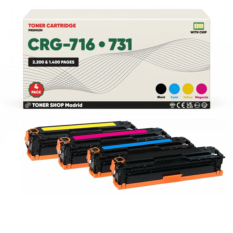 BDink Tóner Compatible Canon 716 / 731 (CMYK 4 Pack)