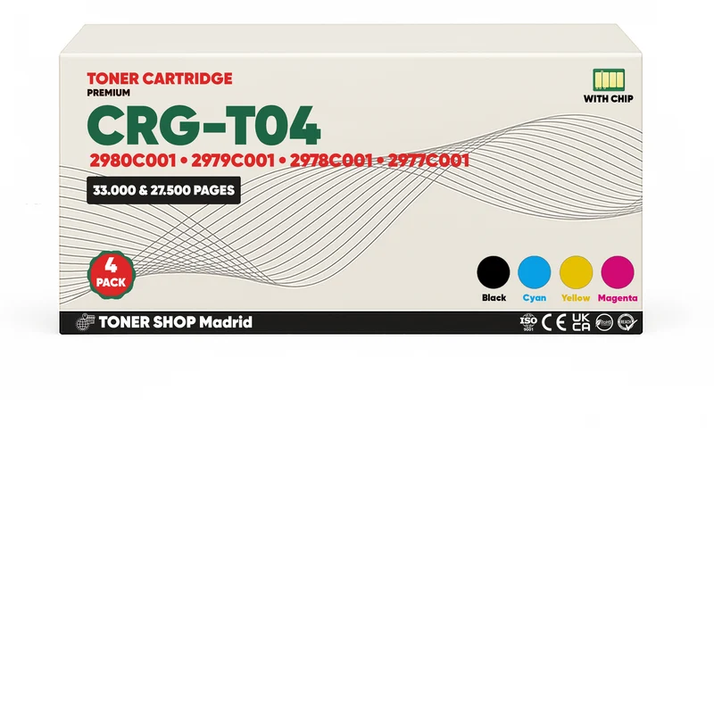 BDink Tóner Compatible Canon T04 (CMYK 4 Pack)