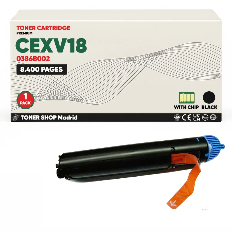 BDink Cartucho Tóner Compatible Canon CEXV18 Negro