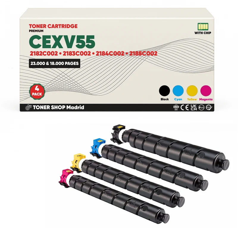 BDink Tóner Compatible Canon C-EXV55 (CMYK 4 Pack)