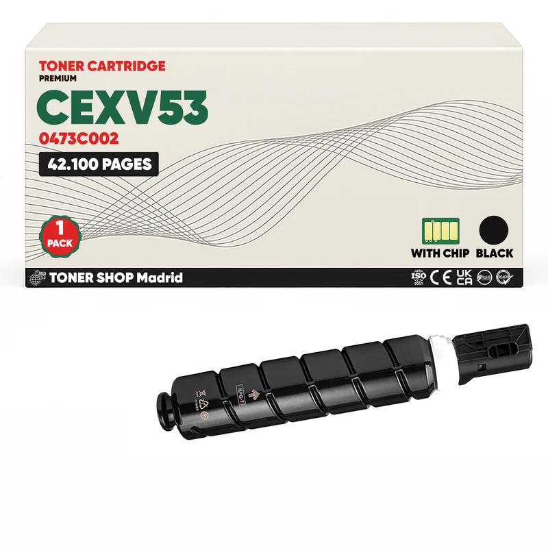 BDink Cartucho Tóner Compatible Canon CEXV53 Negro (Pack 1) Con Chip