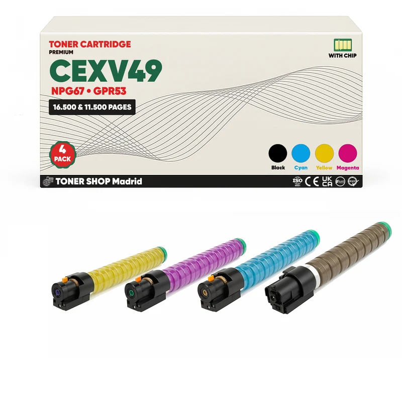 BDink Tóner Compatible Canon C-EXV49 (CMYK 4 Pack)