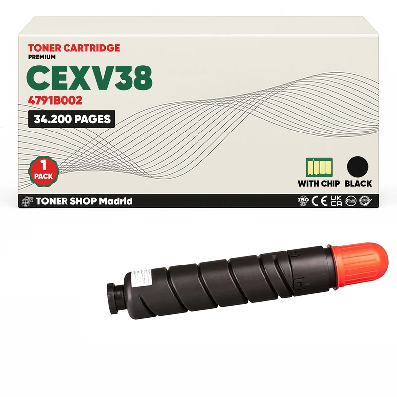 BDink Cartucho Tóner Compatible Canon CEXV38 Negro
