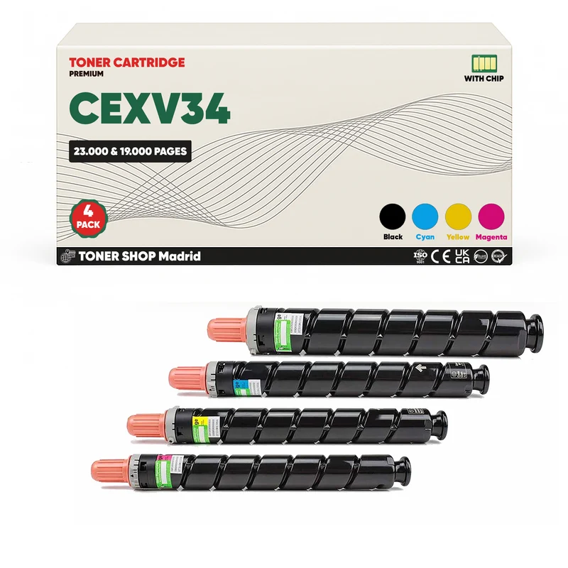 BDink Tóner Compatible Canon C-EXV34 (CMYK 4 Pack)
