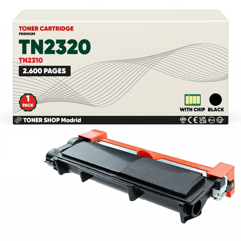 BDink Cartucho Tóner Compatible Brother TN2320 TN2310 Negro