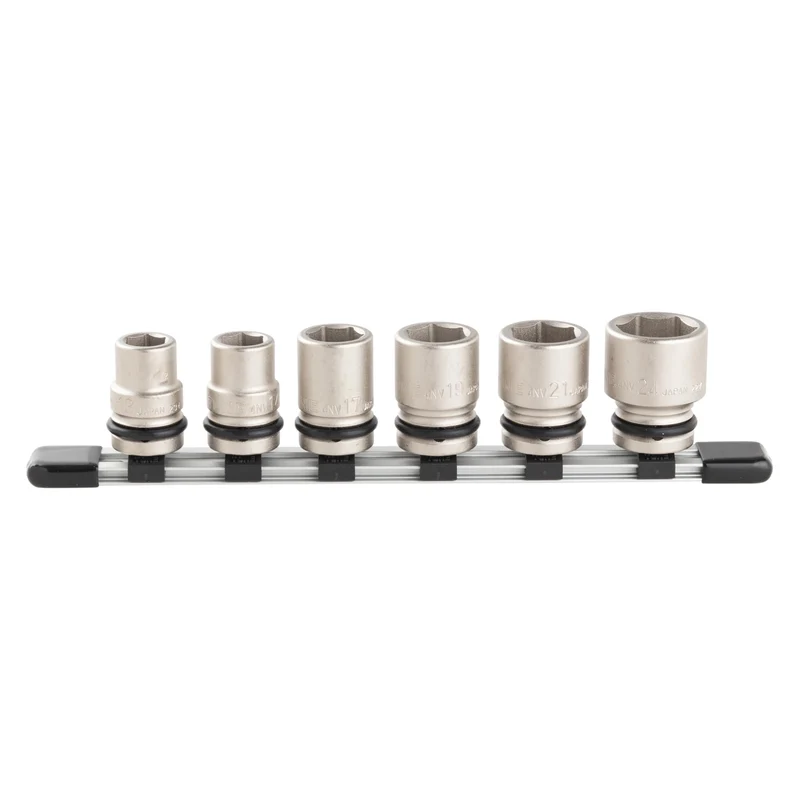TONE 1/2" Drive Impact Socket Set w/ Holder 6-Piece HNV406S