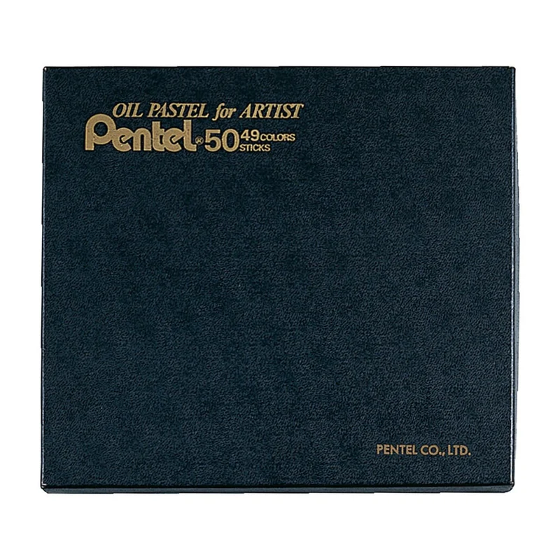 Pentel Professional Oil Pastels Set 49 Colors White 2 Sticks PTA50D