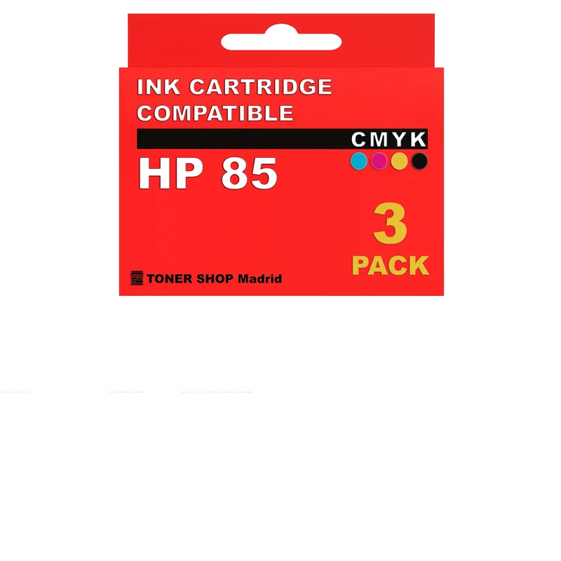 BDink Cartuchos Tinta Compatible HP 85 Cyan Magenta Amarillo (Pack 3)