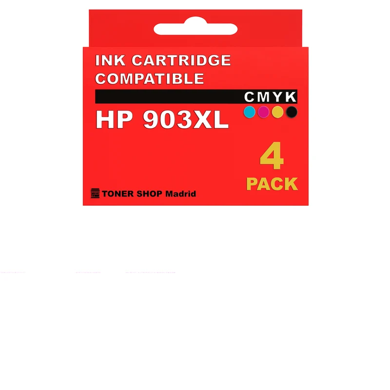 BDink Cartuchos Tinta Compatible HP 903XL CMYK (Pack 4)