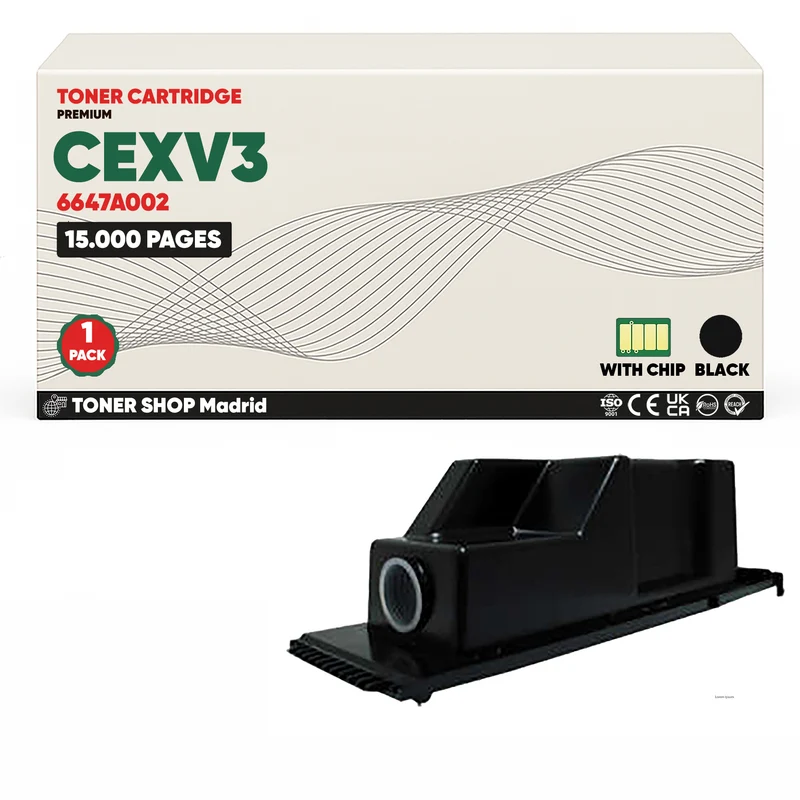 BDink Cartucho Tóner Compatible Canon CEXV3 Negro