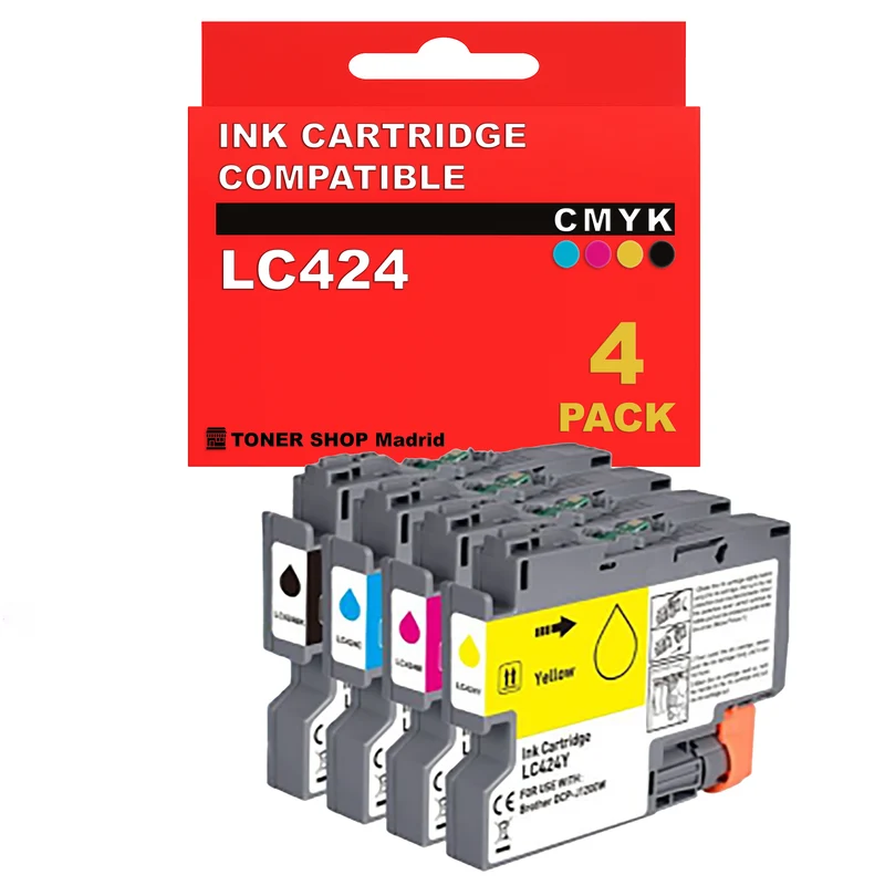 BDink Cartuchos Tinta Original Brother LC424 CMYK (Pack 4)