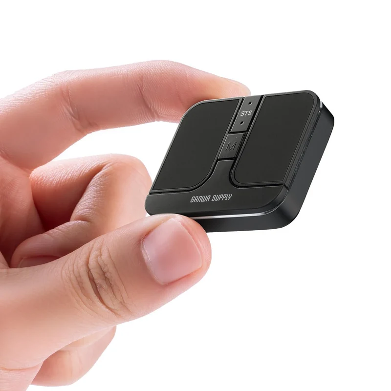 Sanwa Direct Bluetooth Mini Mouse Slim Silent Rechargeable Black 400-MAWB216BK