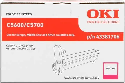 OKI C5600/C5700 Magenta Tambor de Imagen Original - 43381706 (Drum)