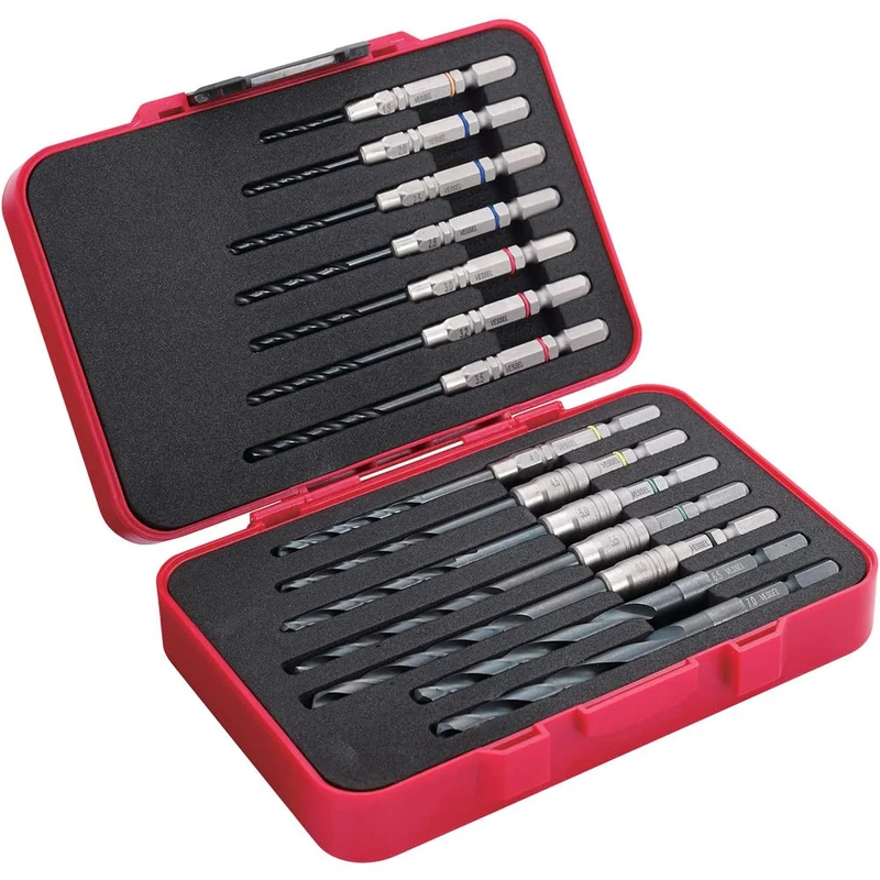 VESSEL 14-Piece Metal Drill Bit Set with Storage Box AMD14S
