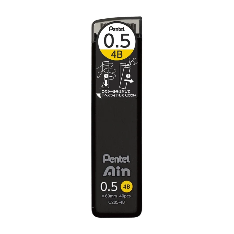 Pentel Ain Mechanical Pencil Lead 0.5mm 4B C285 4B