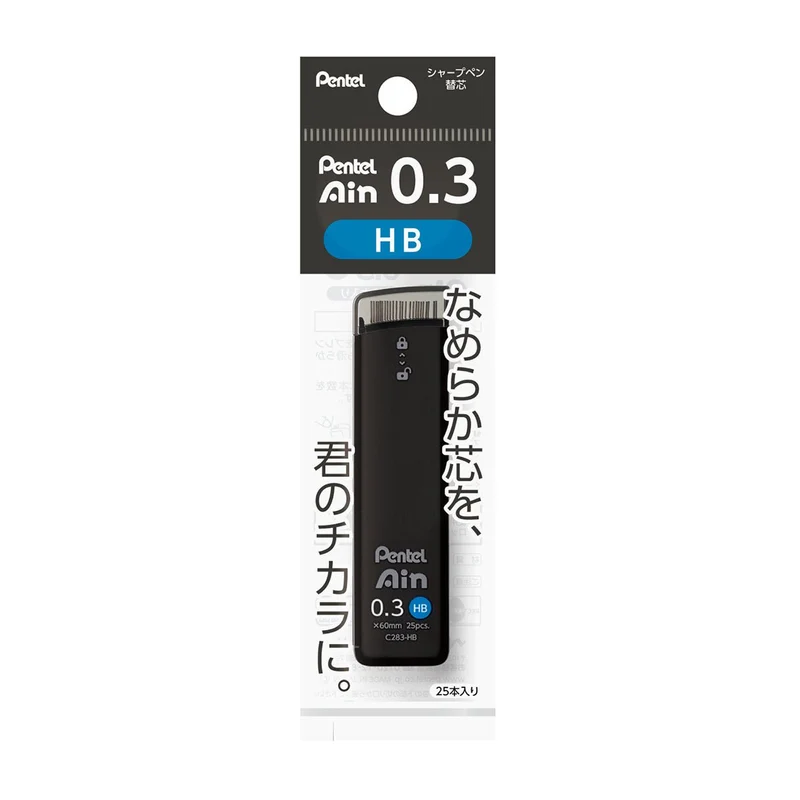 Pentel Ain Mechanical Pencil Lead 0.3mm HB XC283HB