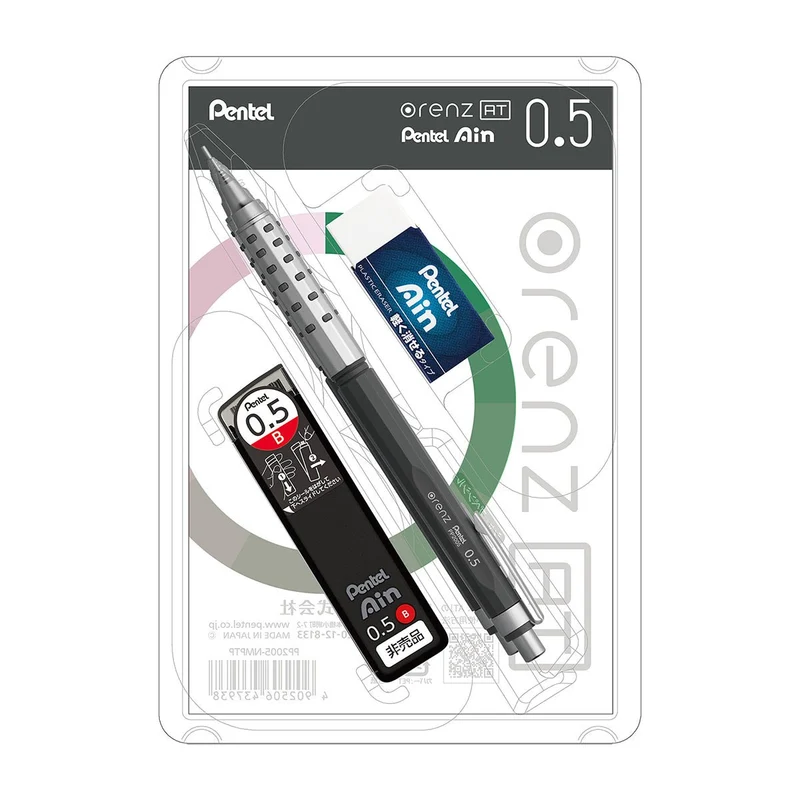 Pentel Orenz AT Dual Grip Mechanical Pencil 0.5mm Gray Limited Set