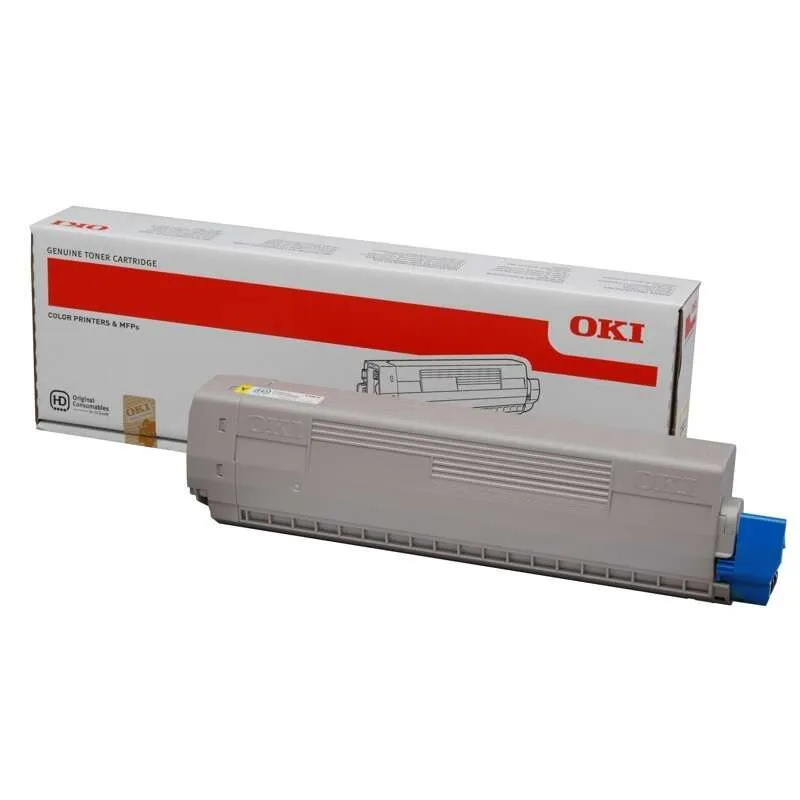 OKI C822 Amarillo Tóner Original - 44844613