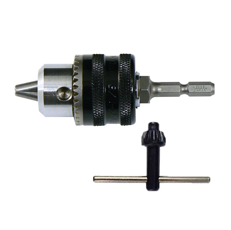 VESSEL Keyed Drill Chuck 1 0–10mm Capacity BH-19E
