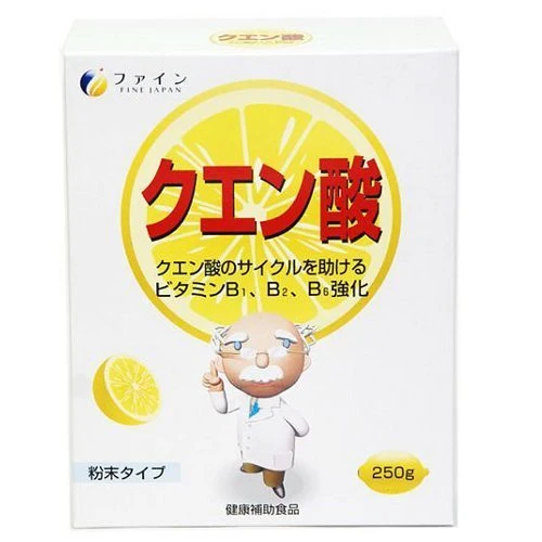 FINE JAPAN Citric Acid Value Pack 250g (Japan) with Vitamins C B1 B2 & B6