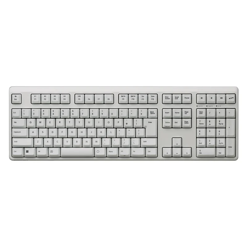 REALFORCE R4 Hybrid Full-Size Keyboard 45g Japanese Layout Super White R4HA21