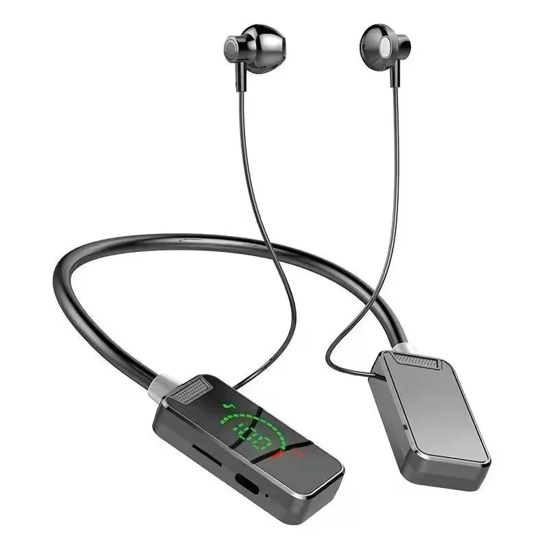 Casque Bluetooth 5.3 avec écran numérique intelligent pour jeux, chant en direct et retour haptique