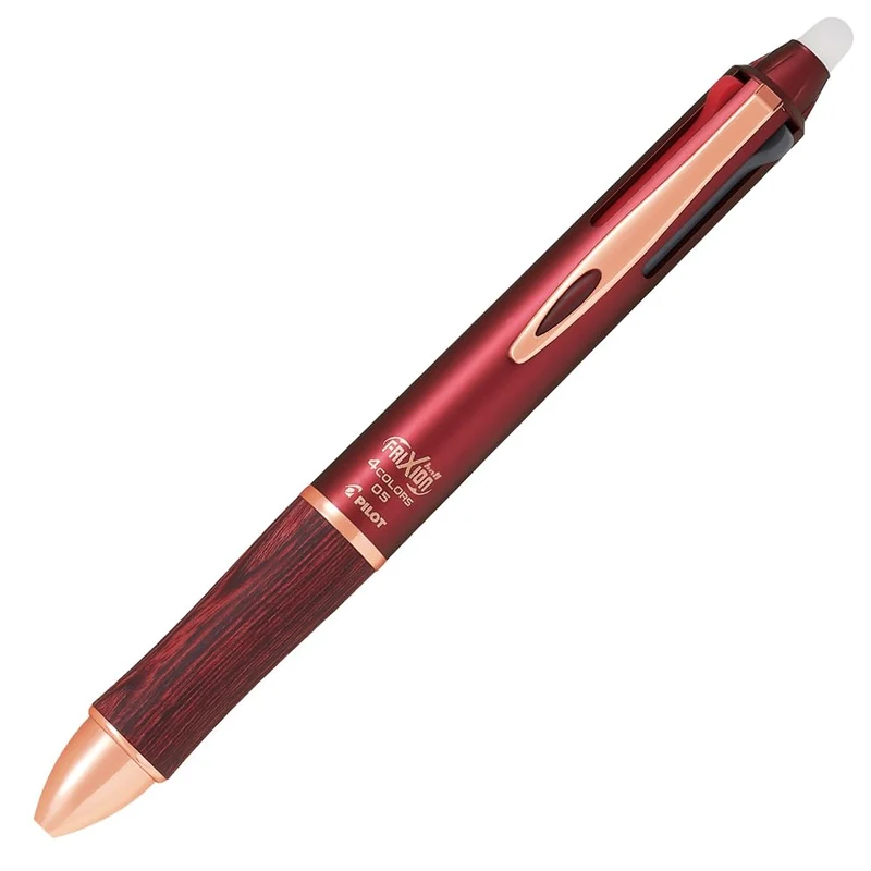 PILOT FriXion Ball 4 Wood 0.5mm Multicolor Erasable Pen Bordeaux (LKFB3SEFBO)