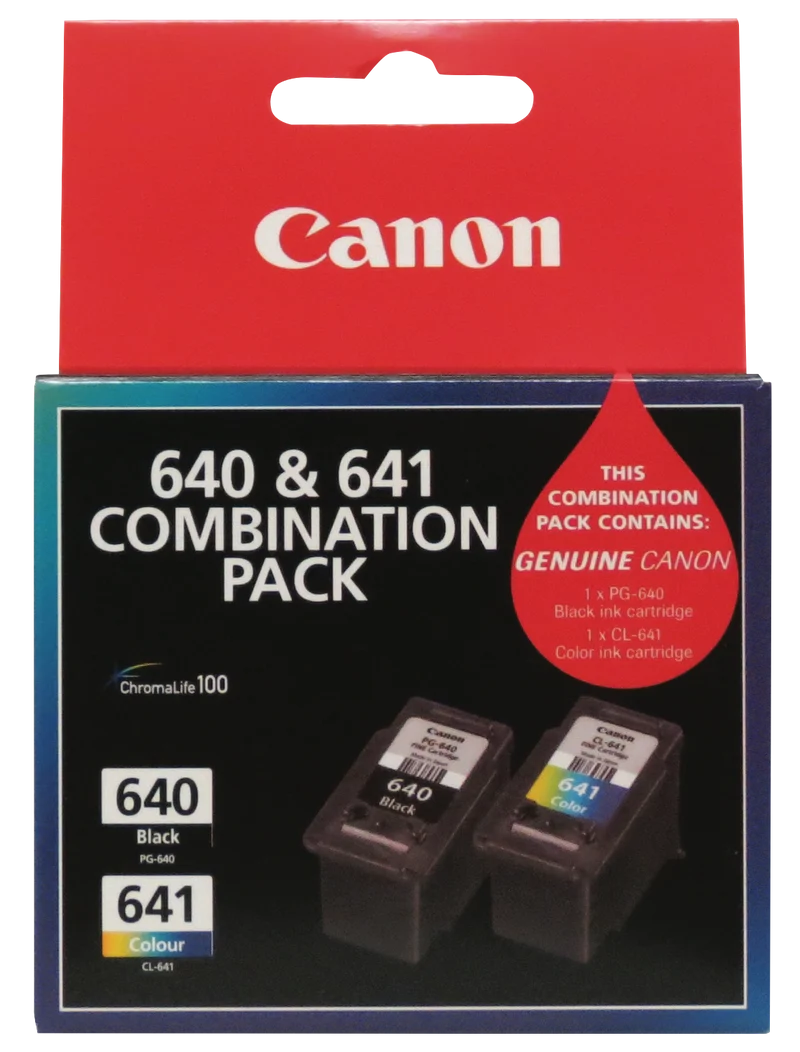 Canon PG640 Black & CL641 Colour Combo Pack