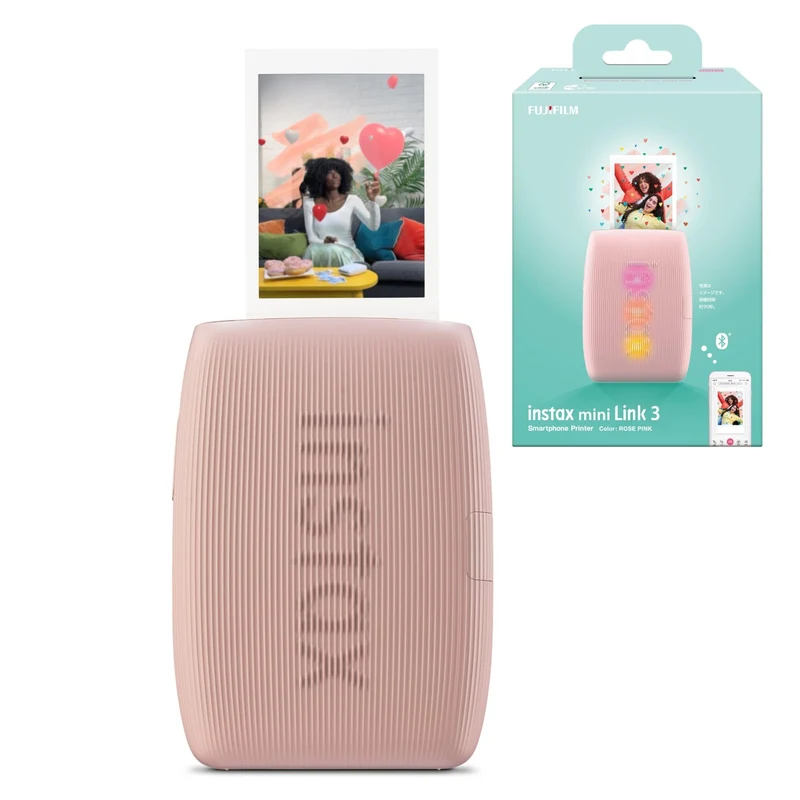 FUJIFILM instax mini Link 3 Smartphone Printer Rose Pink