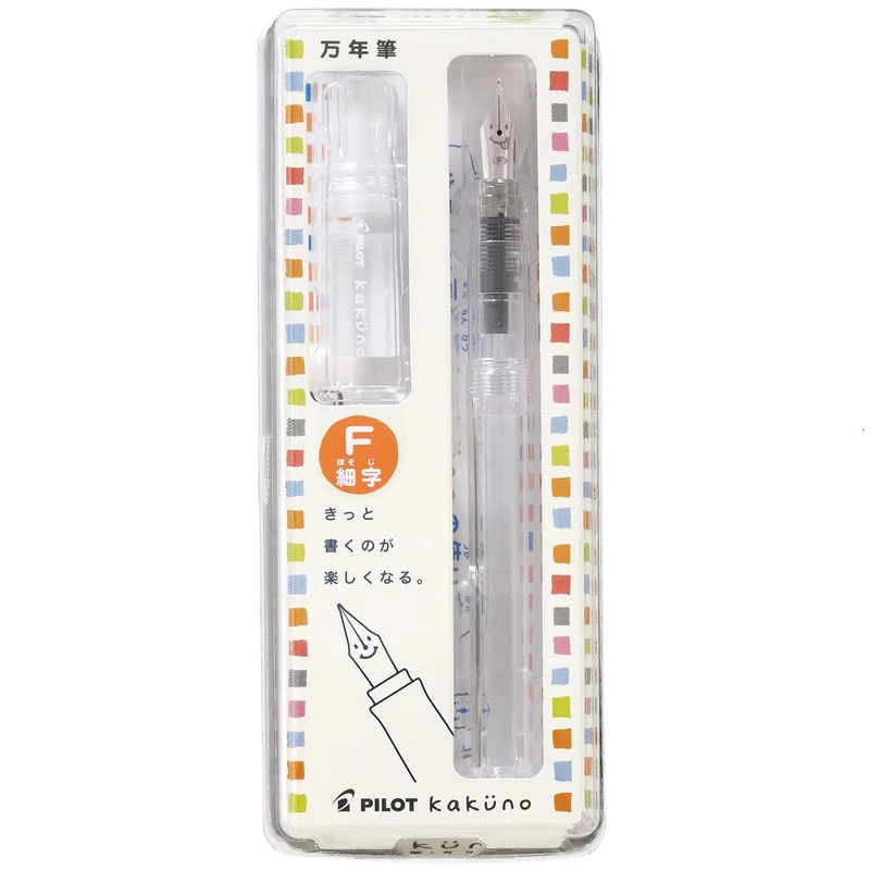 PILOT Kakuno Fountain Pen Fine Nib Clear ((FKA-15R-NCF)