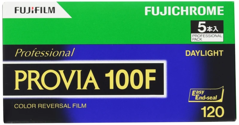 Fujifilm Fujichrome Provia 100F 120 Reversal Film 12 Exp 5-Pack