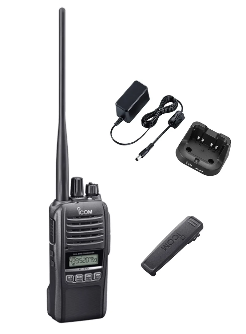ICOM IC-S10 144/430MHz 5W Amateur Two-Way Radio w/ Battery & Charger