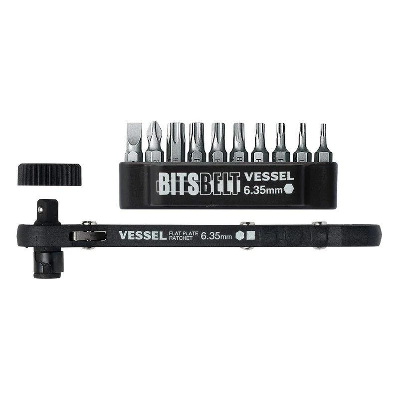 VESSEL Torx slim ratchet screwdriver with 10 bits TX-11