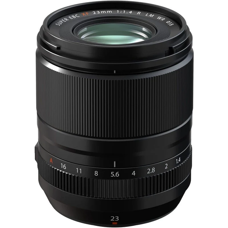 FUJIFILM XF 23mm f/1 4 R LM WR - Wide fast prime; weather-sealed quiet AF