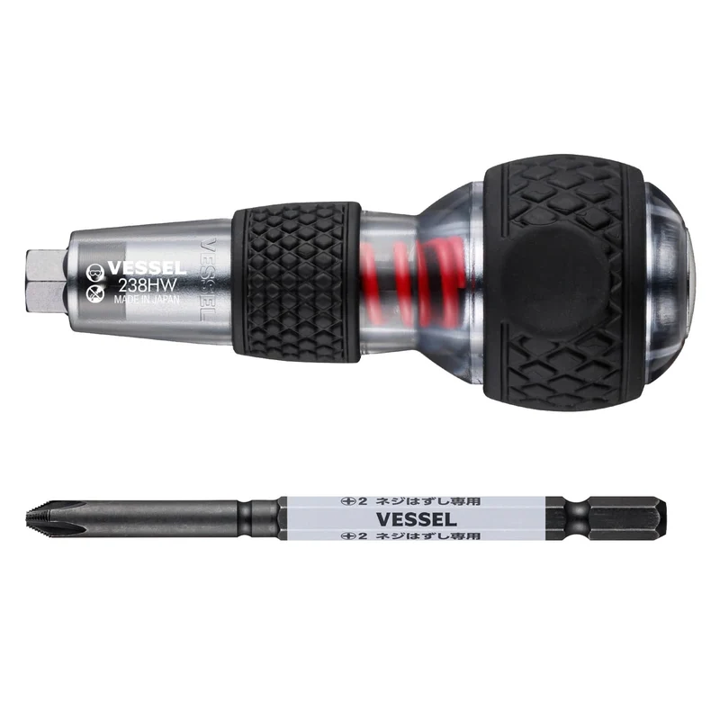 VESSEL 238HW-2 Ball-Grip Impact Driver with PH2×100mm Bit