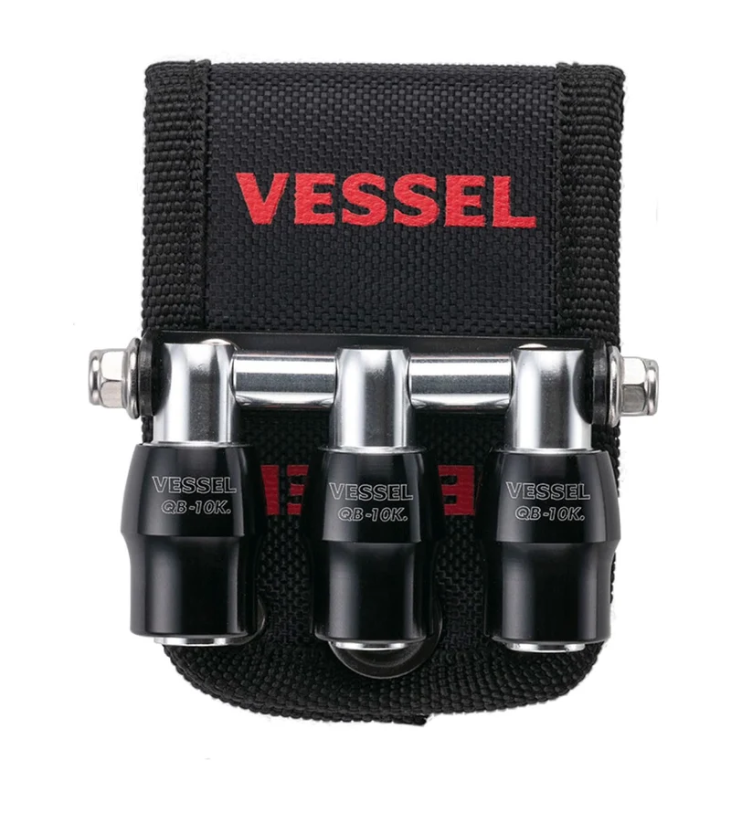 VESSEL Quick Catcher Triple Holder QB10B3K Black 3 Slots
