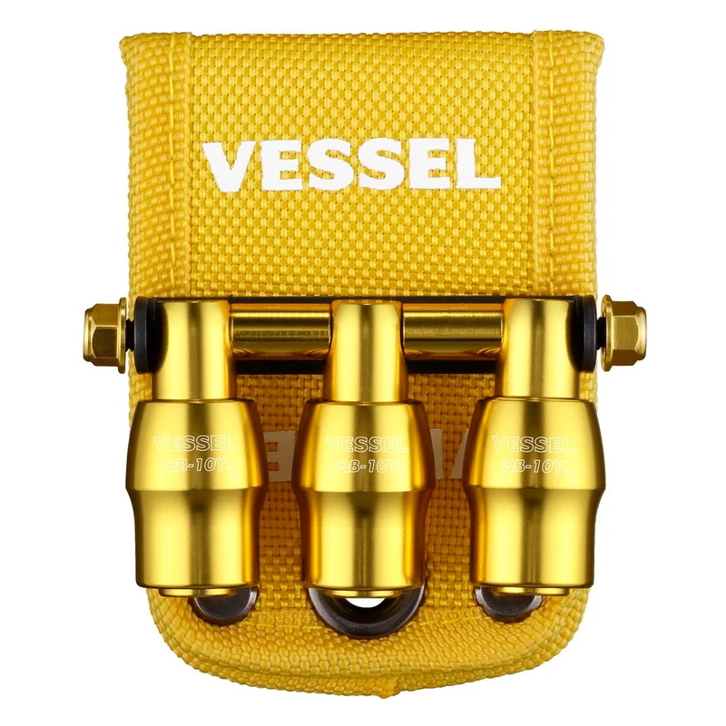 VESSEL Quick Catcher Triple Holder Limited Edition QB10B3YY Yellow 3 Slots