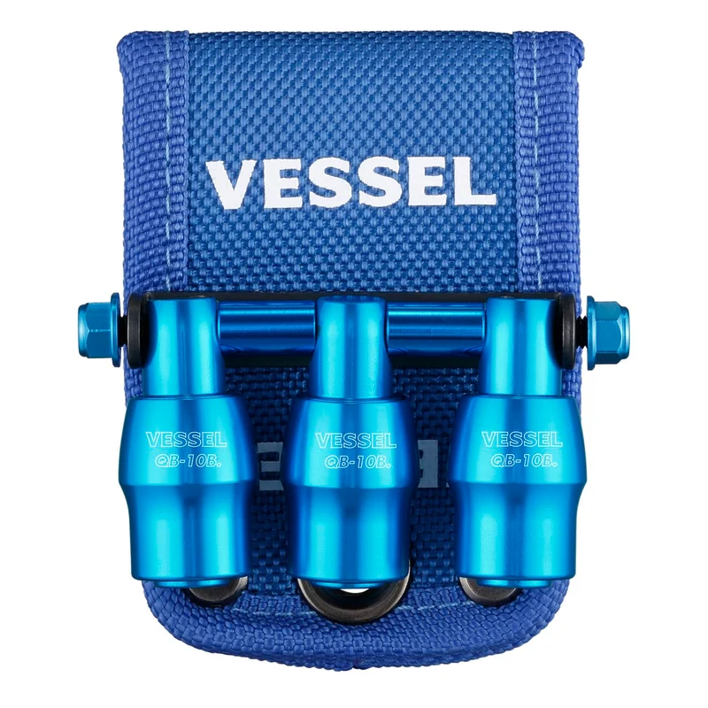 VESSEL Quick Catcher Triple Holder Limited Edition QB10B3BB Blue 3 Slots