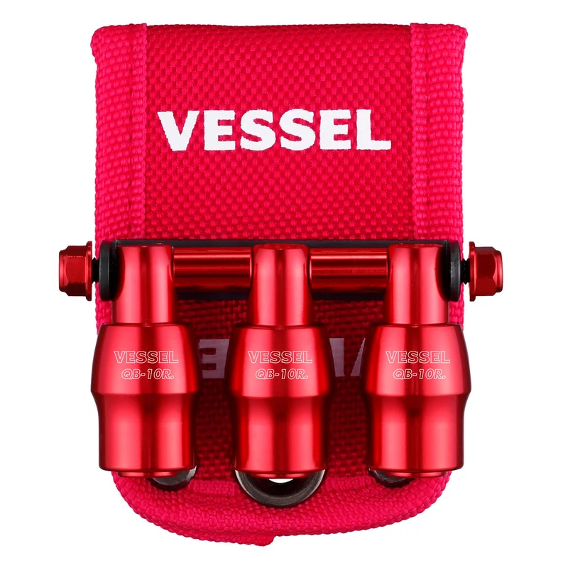 VESSEL Quick Catcher Triple Holder Limited Edition QB-10B3RR Red 3 Slots