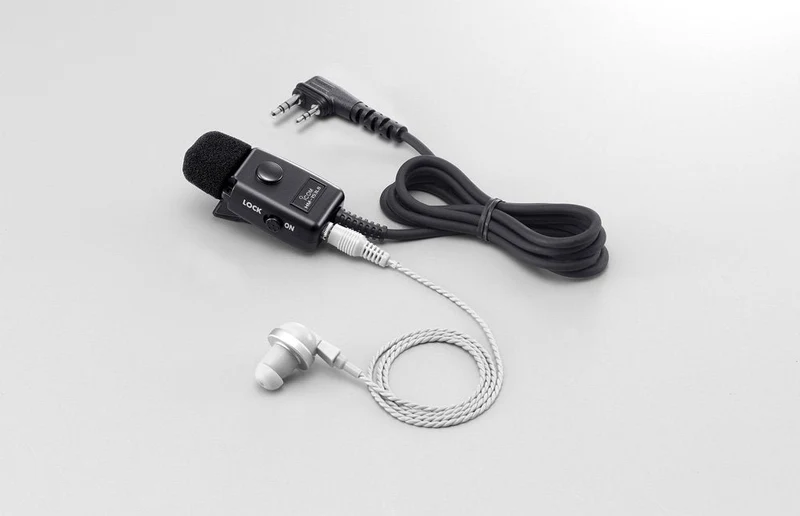 Icom HM-153LS Black Tie Clip Microphone