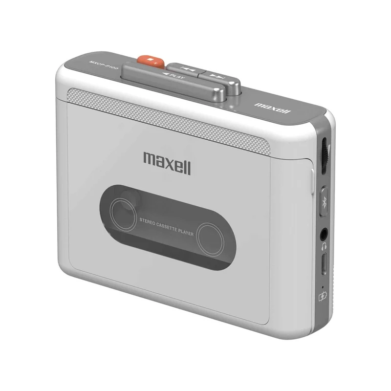 Maxell Bluetooth Portable Cassette Player Rechargeable MXCP-P100-WH White