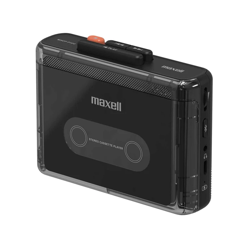 Maxell Bluetooth Portable Cassette Player Rechargeable MXCP-P100-BK Black
