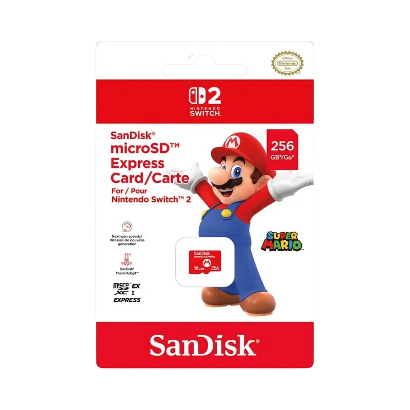 SanDisk microSD Express Card 256GB for Nintendo Switch 2