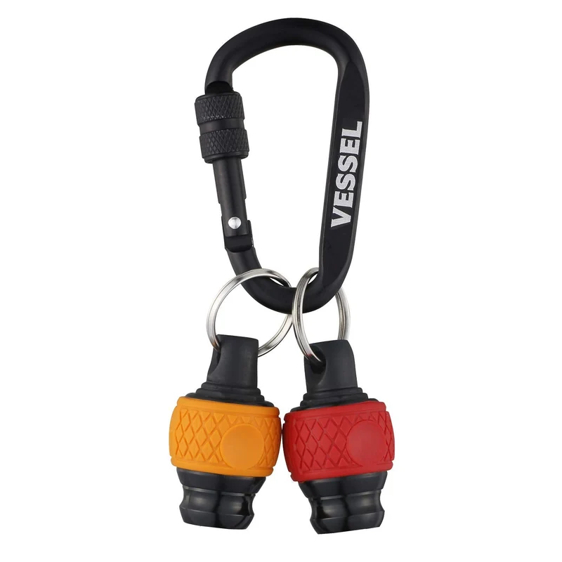VESSEL Ball Grip Quick Catcher Bit Holder QB-22K2RY Red Yellow 2 Pieces