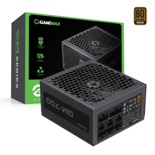 Fuente de Poder GameMax GM-700 - 700W - 80 PLUS Bronze - Full Modular - ATX