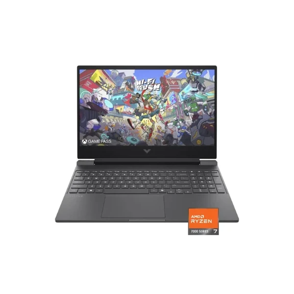 Laptop HP Victus AMD Ryzen 7 Series 7000 16GB RAM 512GB SSD 15.6" NVIDIA GeForce RTX 4050 Mica Silver